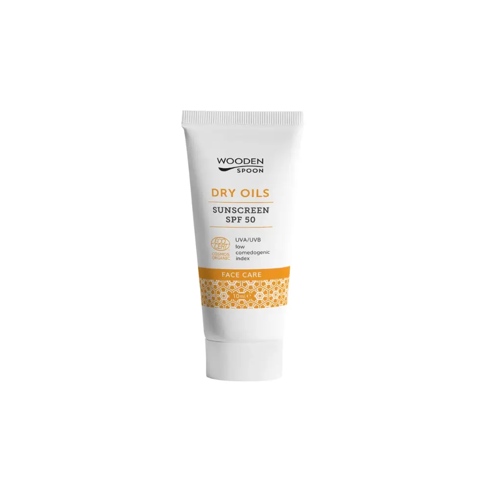 WOODEN SPOON Opalovací krém na obličej s nízkým komedogenním indexem SPF 50