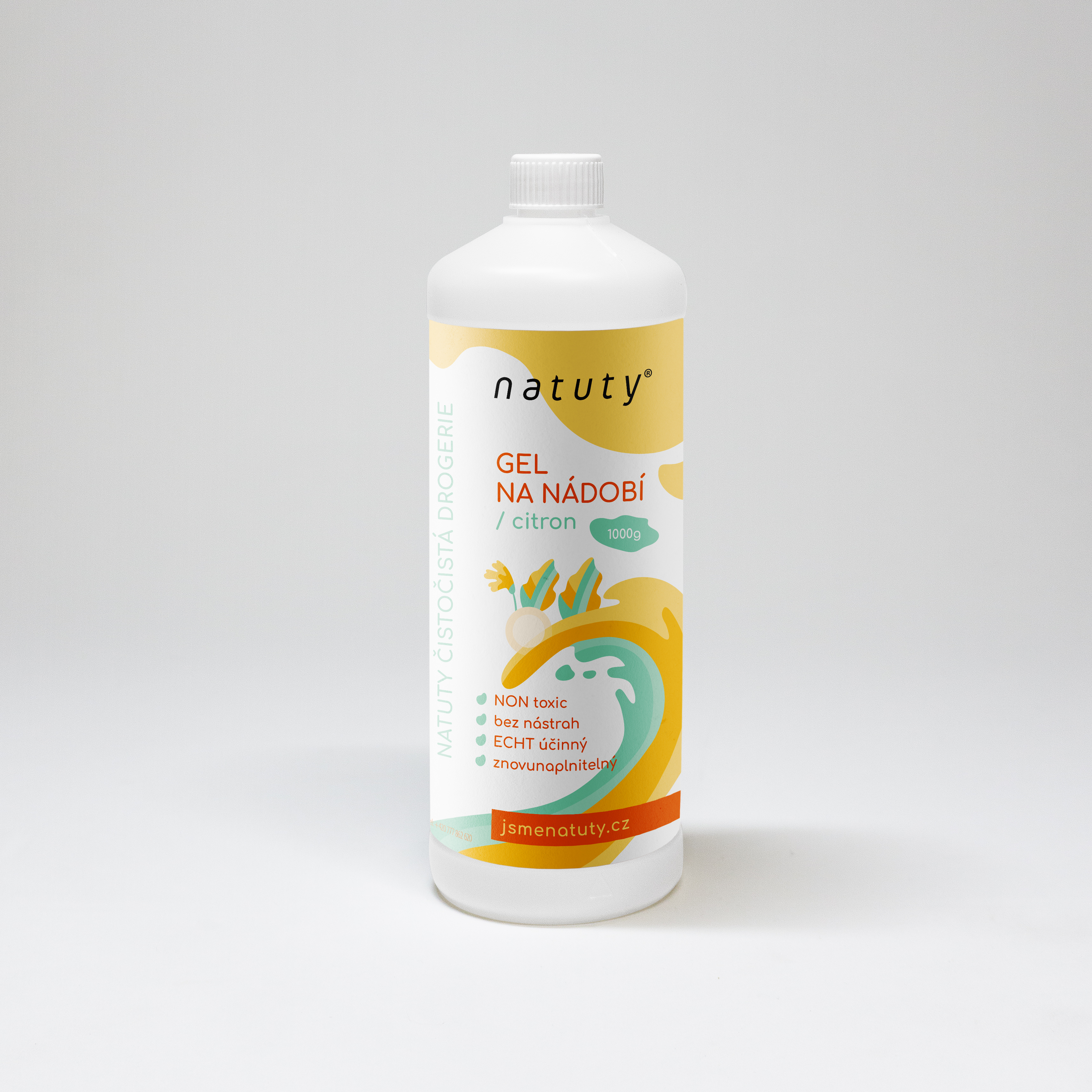 NATUTY Gel na nádobí s vůní citronu