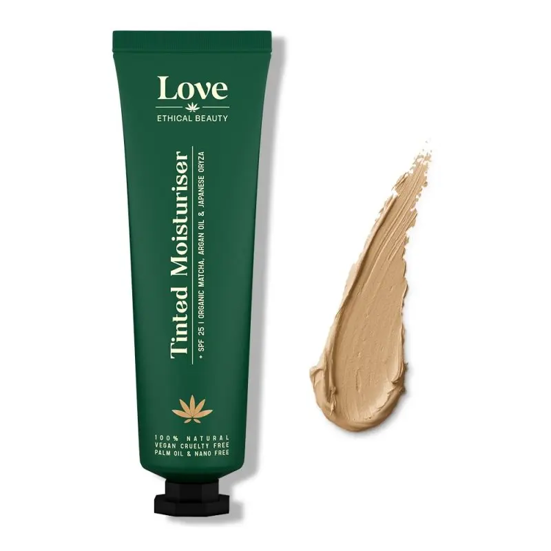 LOVE ETHICAL BEAUTY Tónující hydratační krém s SPF 25 – Tan