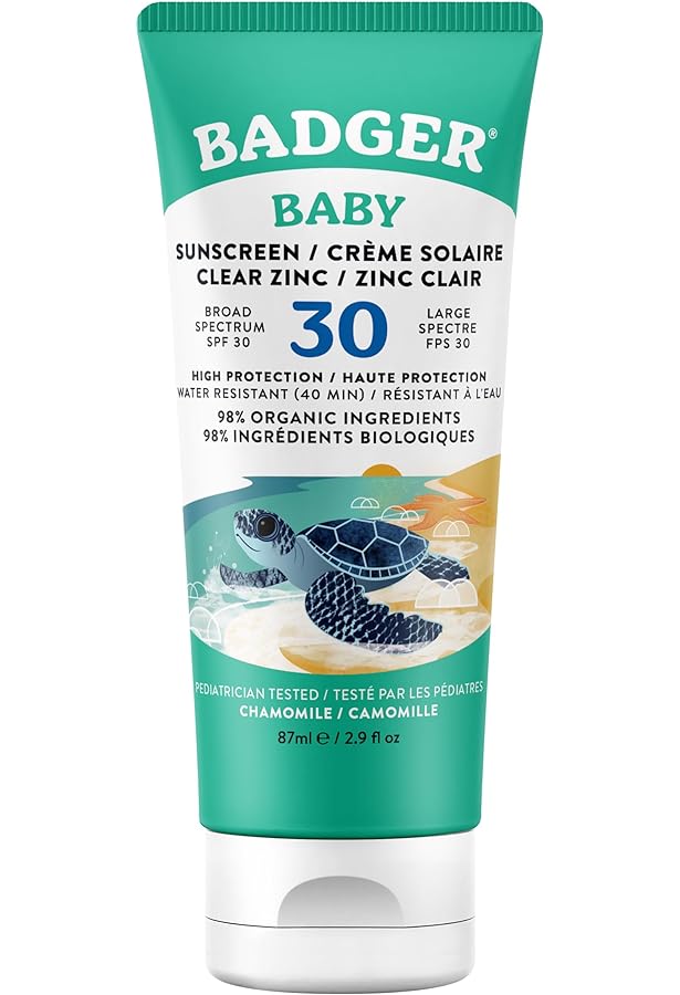 Opalovací krém Badger SPF30 - Clear Zinc Heřmánek a měsíček (87ml)