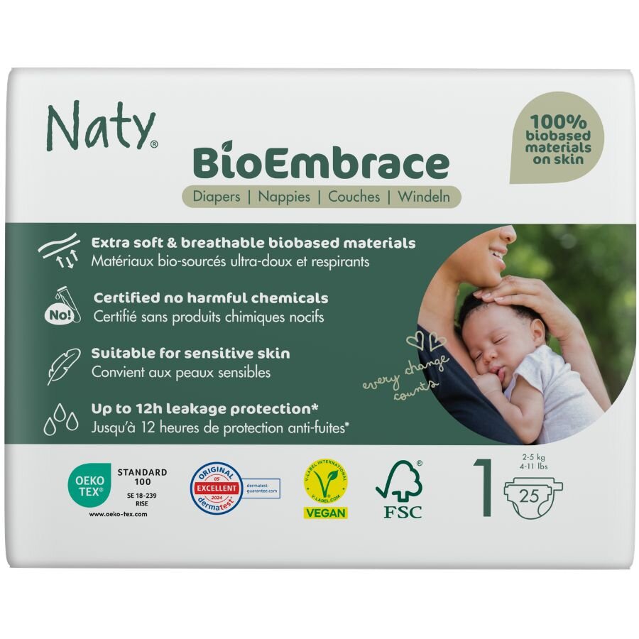 NATY BioEmbrace Plenky Newborn 2-5 kg (25ks)