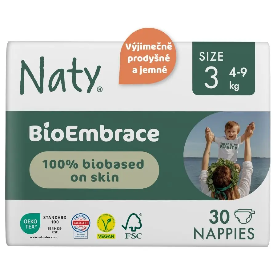 NATY BioEmbrace Plenky Midi 4-9 kg (30ks)