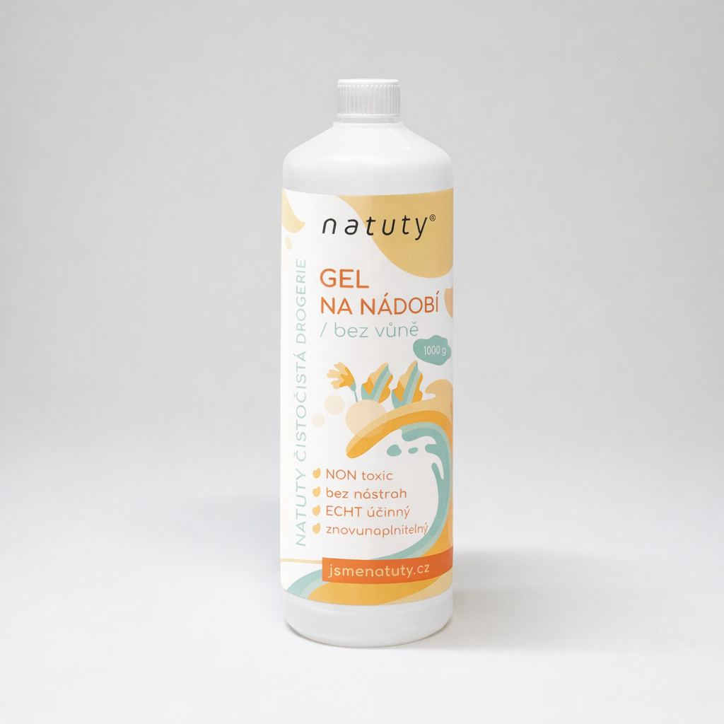 NATUTY Gel na nádobí bez vůně
