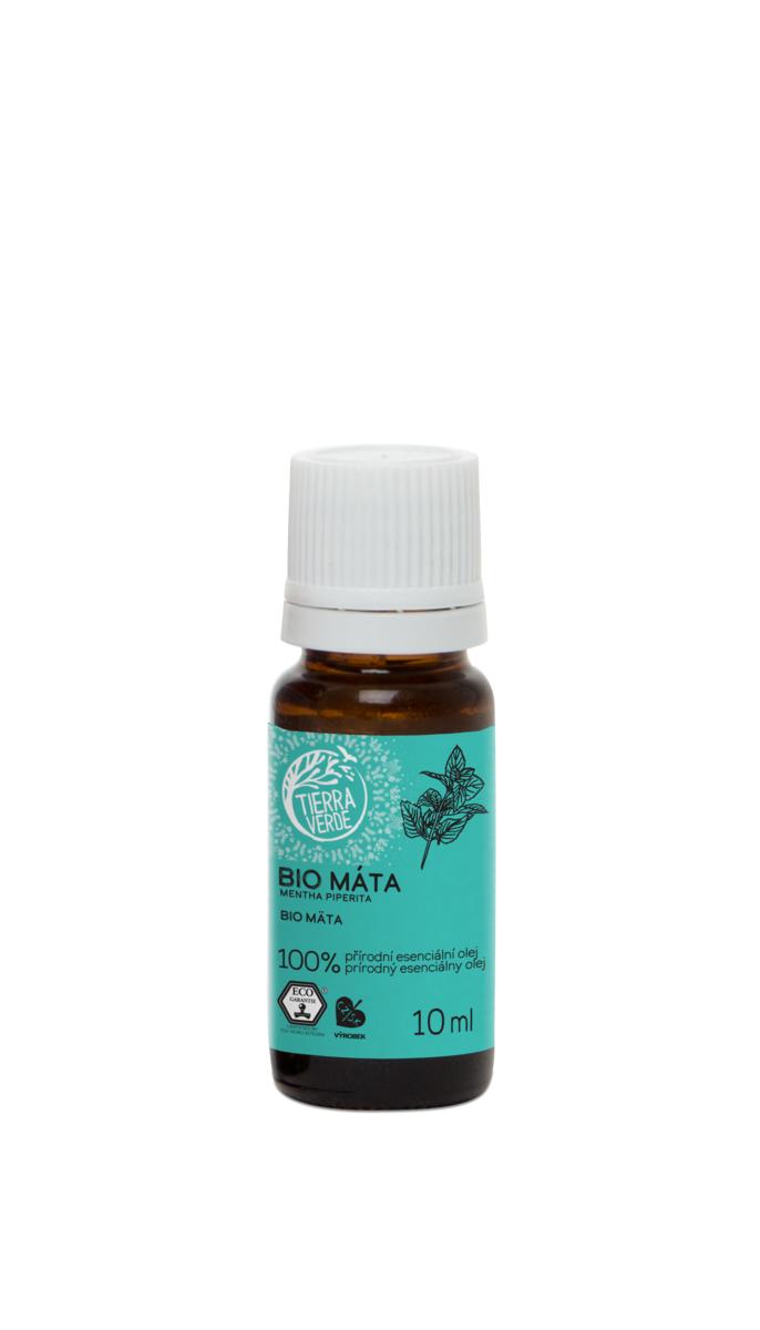 TIERRA VERDE Esenciální olej BIO Máta (10ml) - EXPIRACE 08/26 - SLEVA 15%