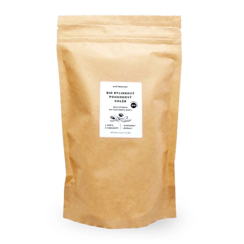 KVĚTOMLUVA BIO BIO BYLINKOVÝ POHANKOVÝ AIP CHLÉB (chlebová směs) 500g