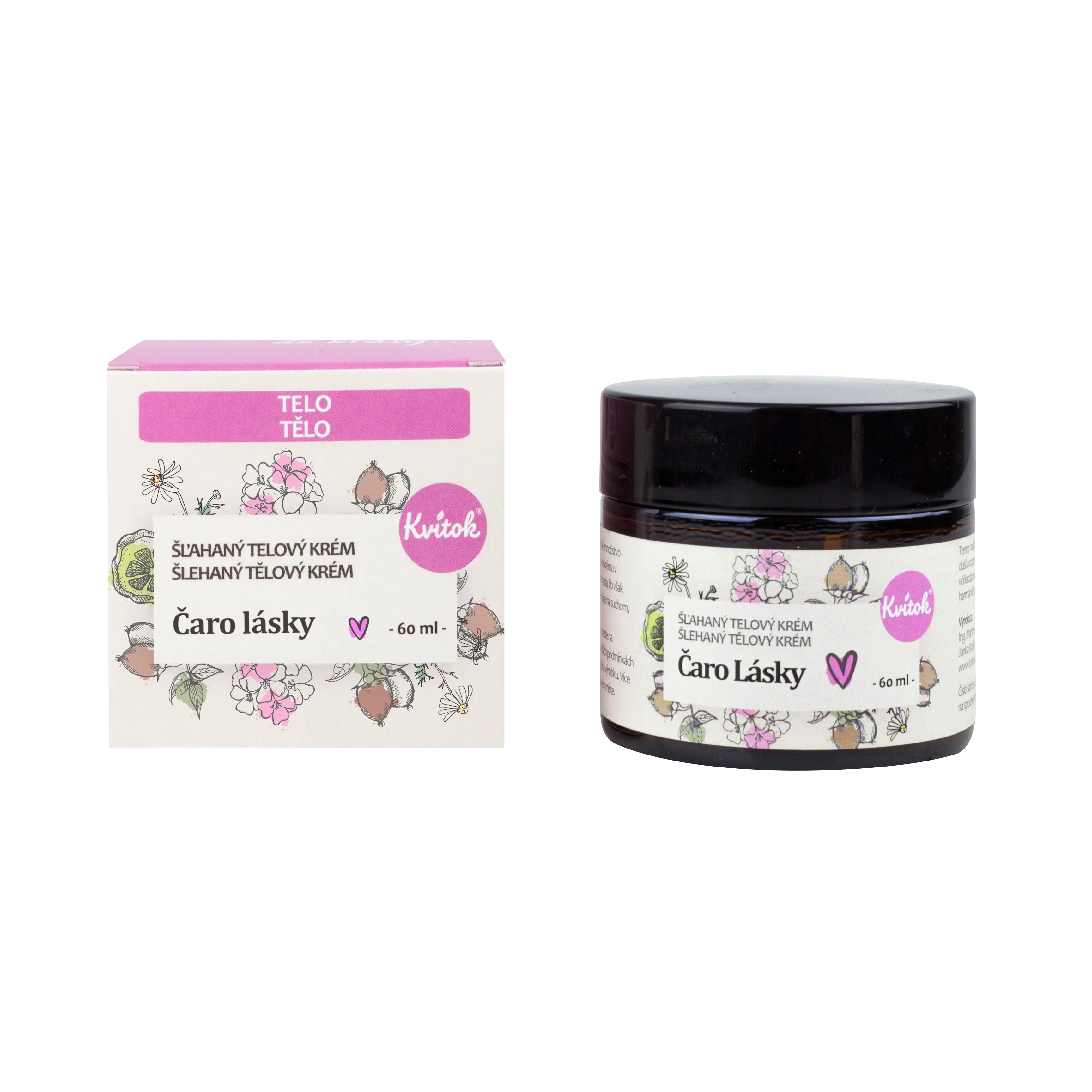 KVITOK Šlehaný tělový krém – Kouzlo Lásky (60ml)