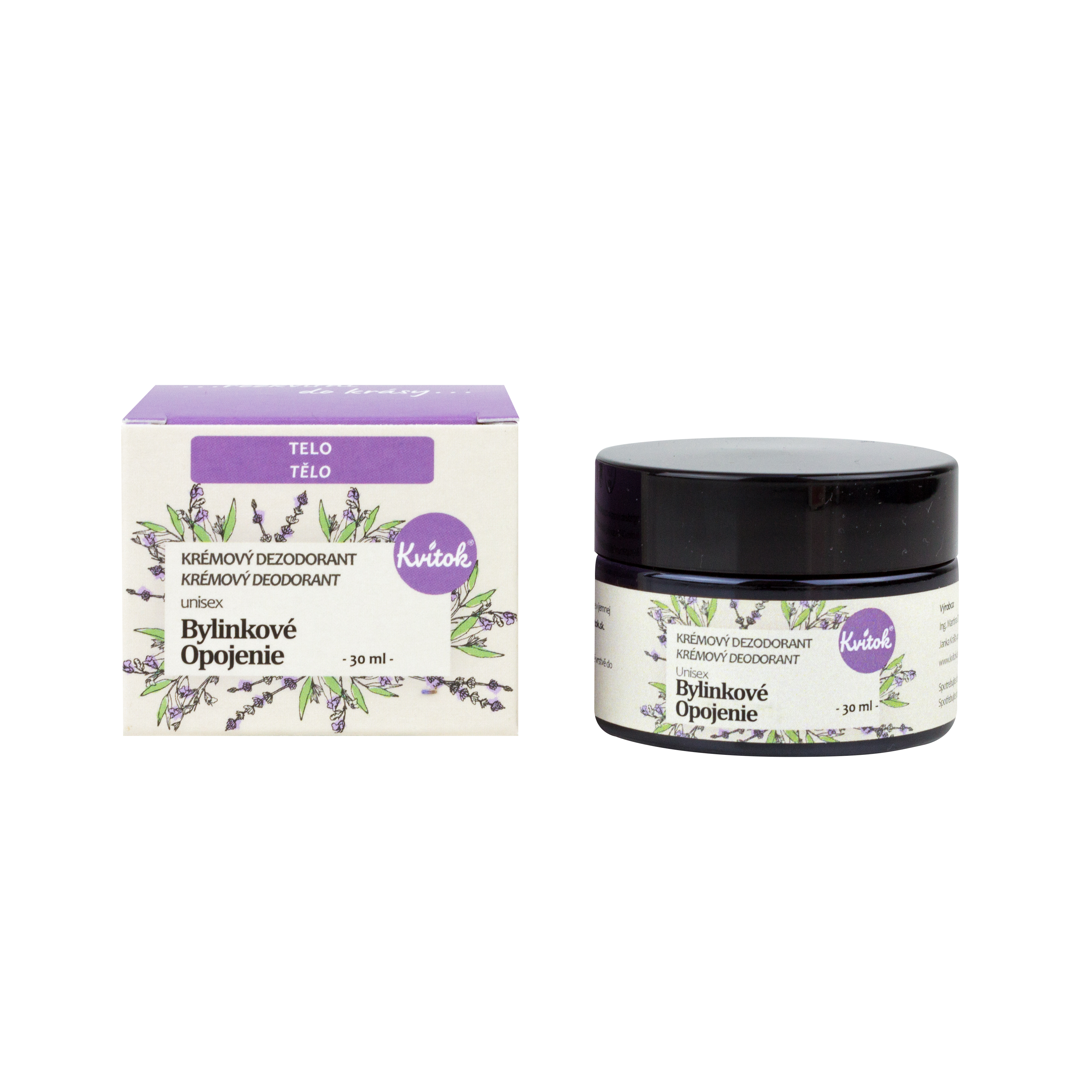 KVITOK Krémový deodorant Bylinkové opojení (30ml)