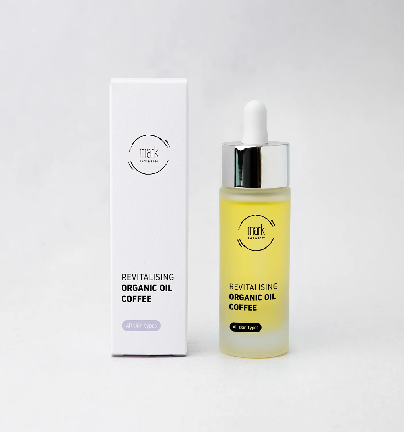 MARK organic oil Coffee - s arganovým, jojobovým olejem a vitamínem E (30ml)