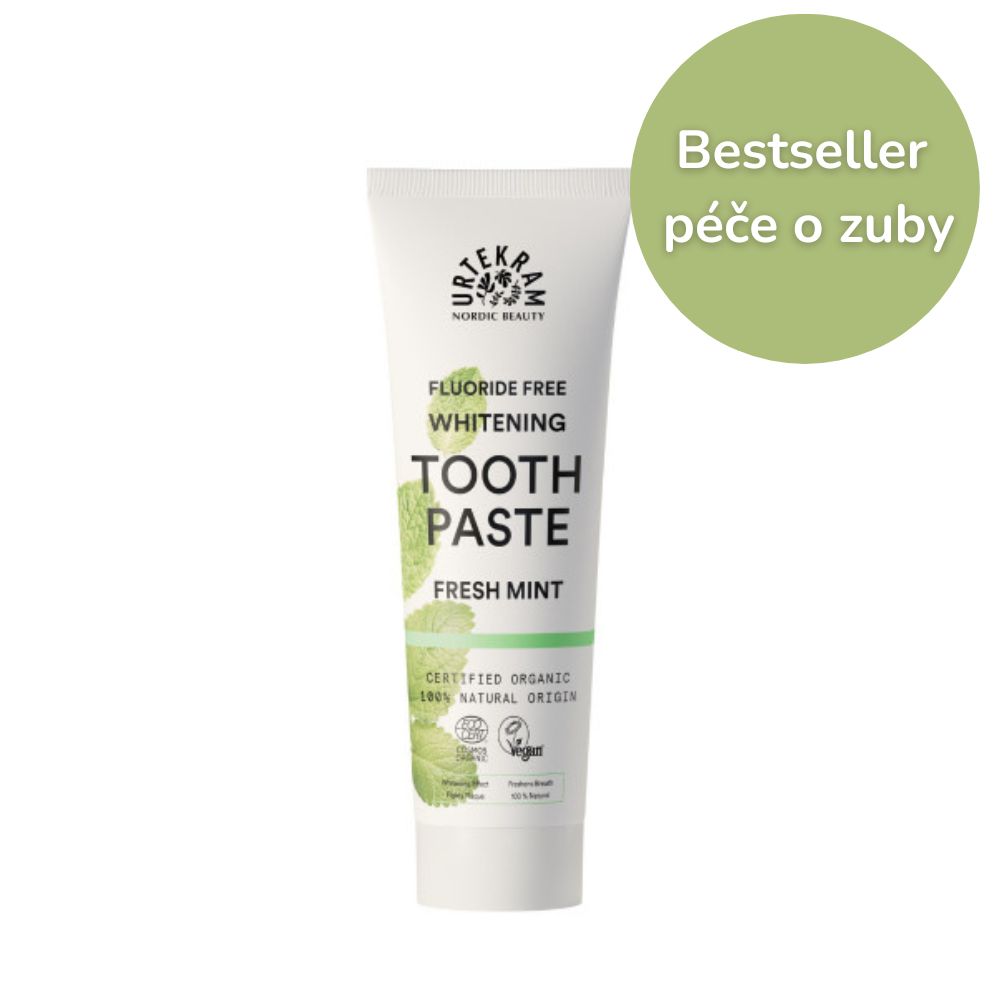 URTEKRAM Zubní pasta bělící BIO (75ml)