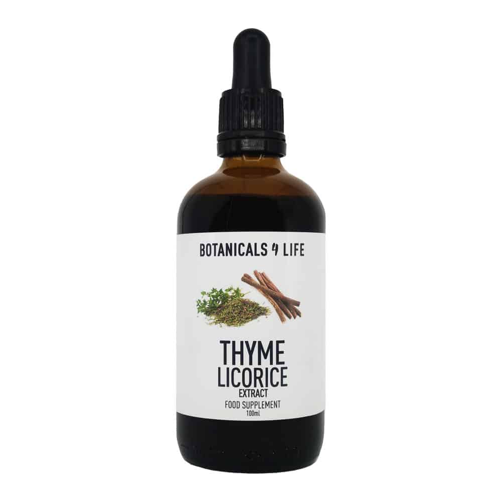 BOTANICALS 4 LIFE | BYLINNÁ TINKTURA Z EXTRAKTŮ LÉKOŘICE A TYMIÁNU (100ml)