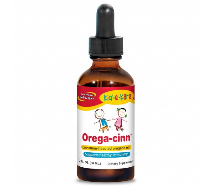 NORTH AMERICAN HERB & SPICE - OREGANOVÝ A SKOŘICOVÝ OLEJ (NEJEN) PRO DĚTI - OREGA-CINN (60ml)