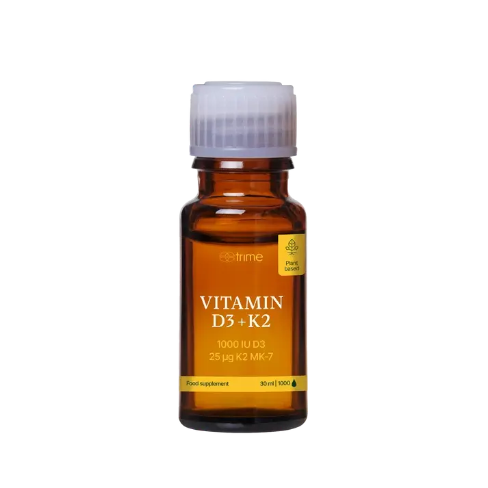 TRIME VITAMÍN D3 + K2, 1000 IU D3 / 25µg K2-MK7
