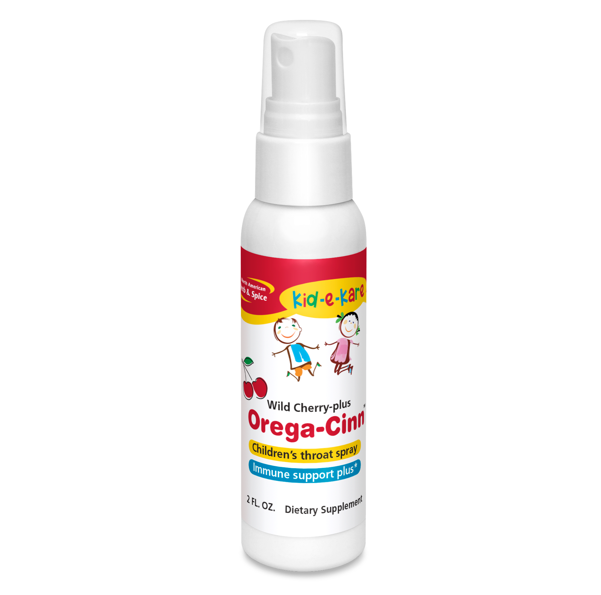 NORTH AMERICAN HERB & SPICE - Sprej do krku (nejen) pro děti s divokým oreganem, kasií a třešní - OREGA-CINN (60 ml)