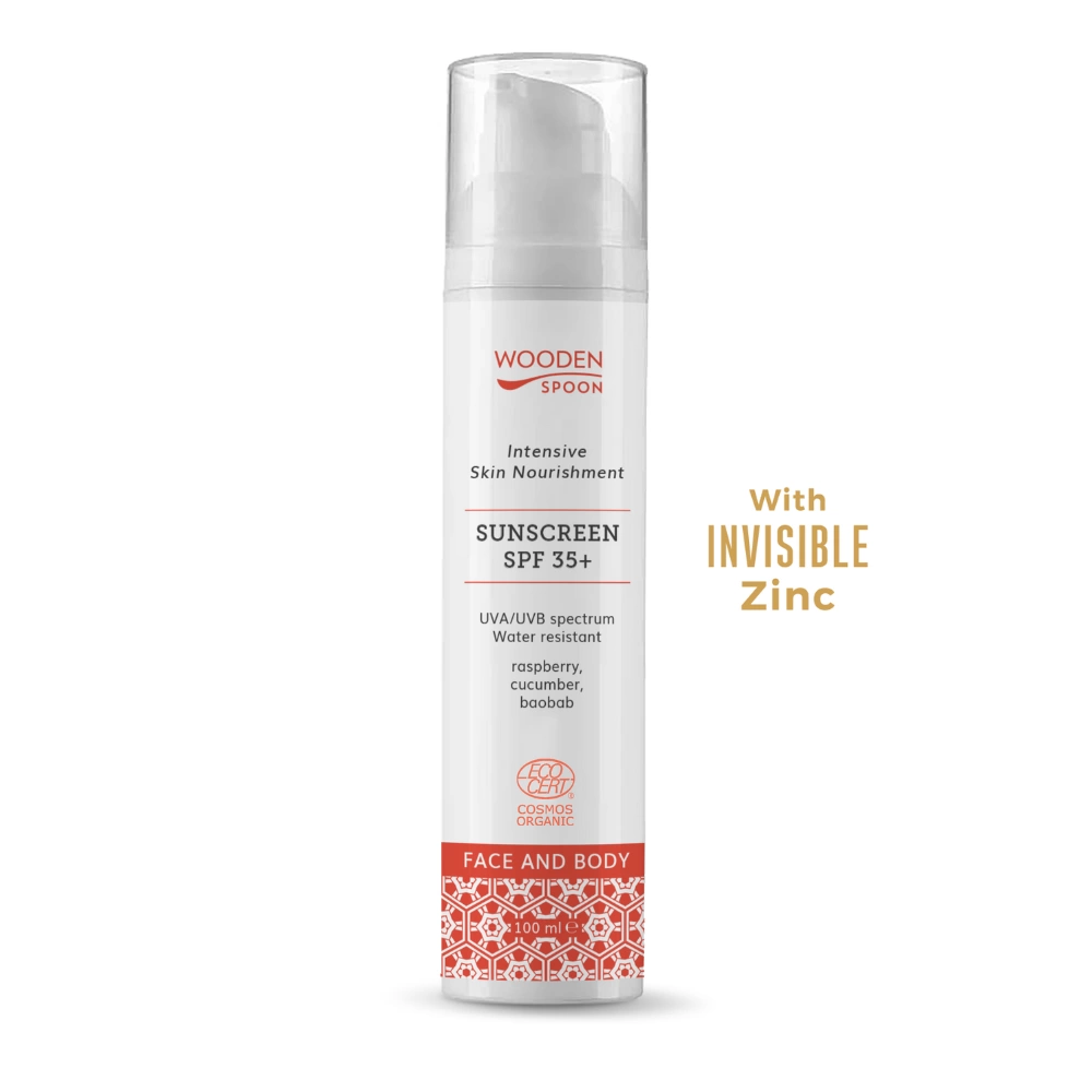 WOODEN SPOON Opalovací mléko na obličej a tělo SPF 35+