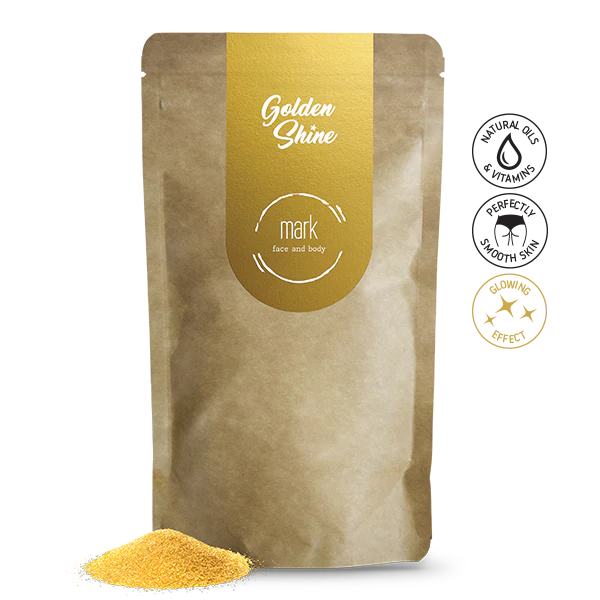 MARK coffee scrub Golden Shine - s třpytivým efektem (150g)