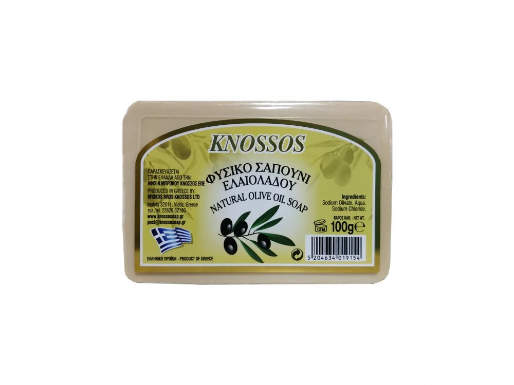 Knossos přírodní olivové mýdlo bílé (100g) 
