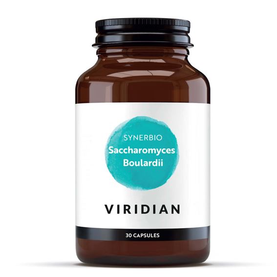 VIRIDIAN NUTRITION Synerbio Saccharomyces Boulardii - Unikátní komplex probiotik a prebiotik (30 kapslí)