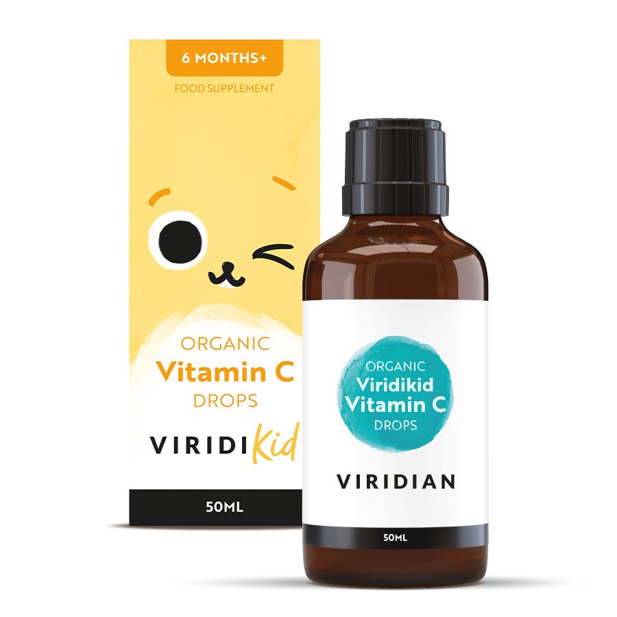 VIRIDIAN NUTRITION Viridikid Vitamin C drops Organic - Vitamín C pro děti (50ml)