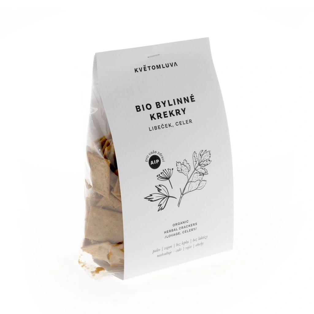 KVĚTOMLUVA BIO Bylinné krekry AIP - libeček, celer (100g)