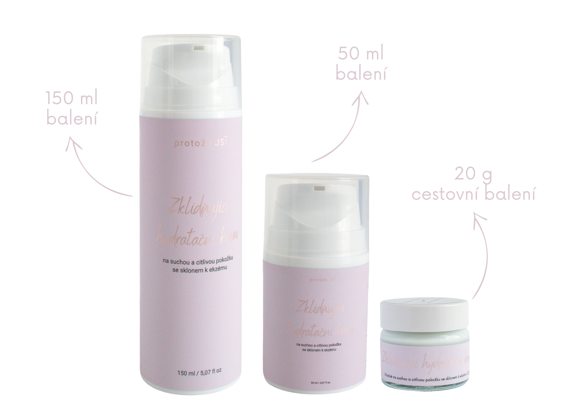 PROTOŽE JSI Zklidňující hydratační krém na suchou a citlivou pokožku se sklonem k ekzému