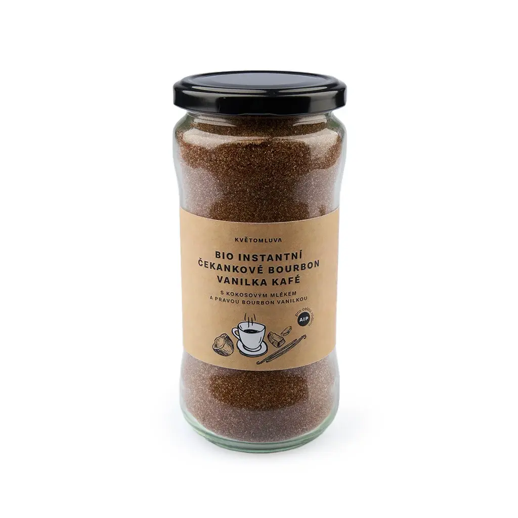 KVĚTOMLUVA BIO Instantní čekankové bourbon vanilka kafé (115g)