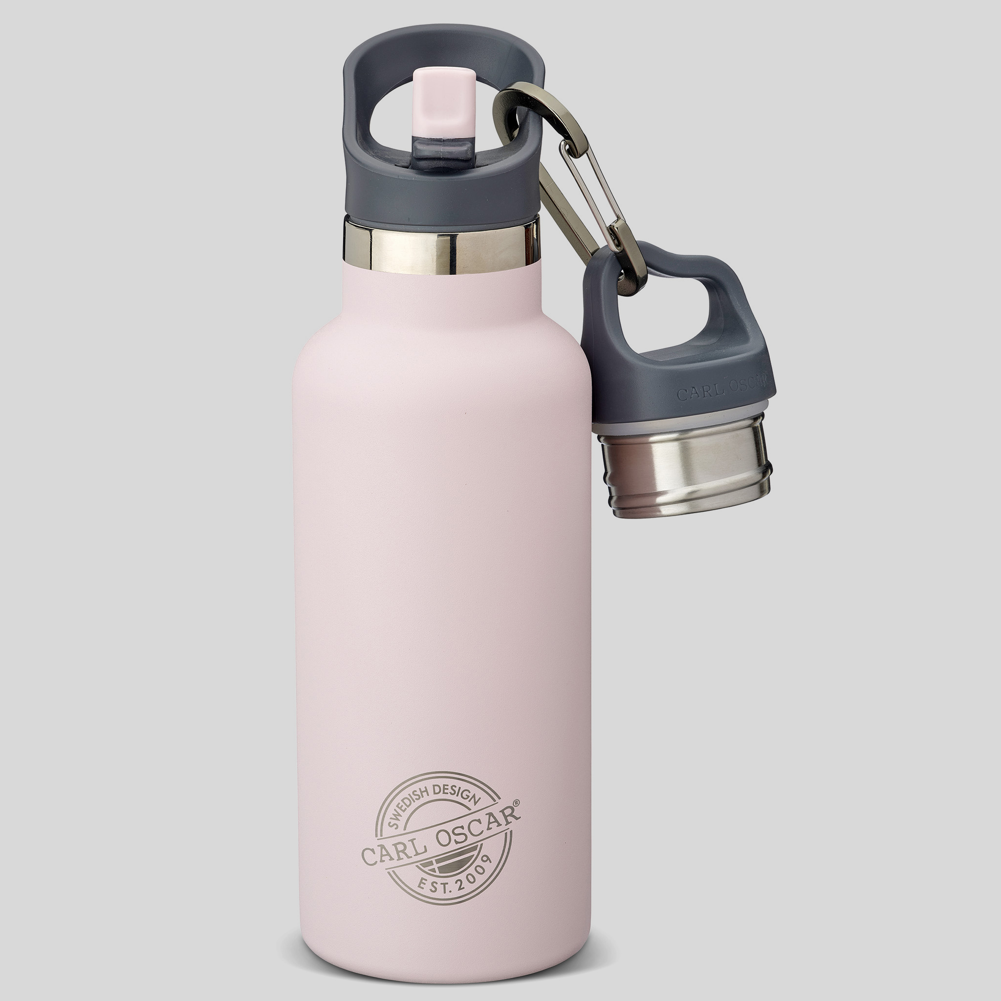 CARL OSCAR TEMPflask™ Nerezová Termoláhev 0,5l - růžová