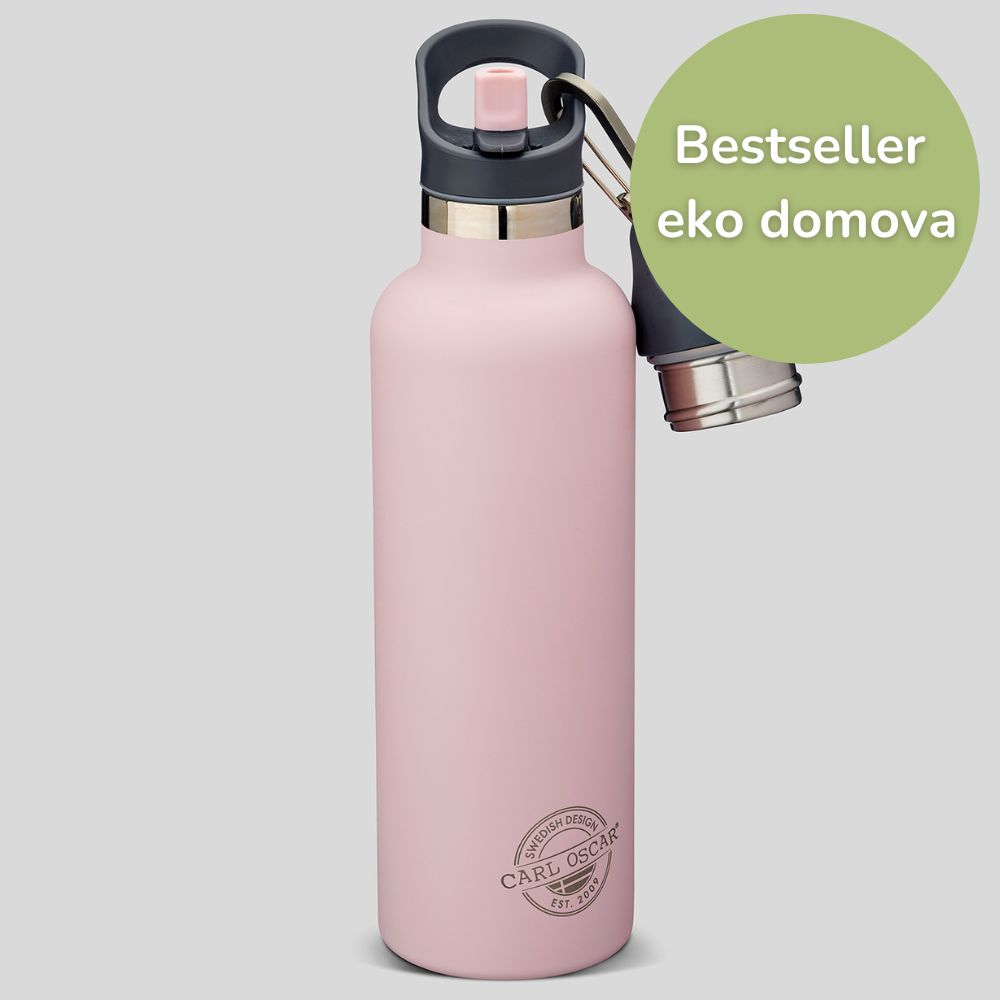 CARL OSCAR TEMPflask™ Nerezová Termoláhev 0,7l - růžová