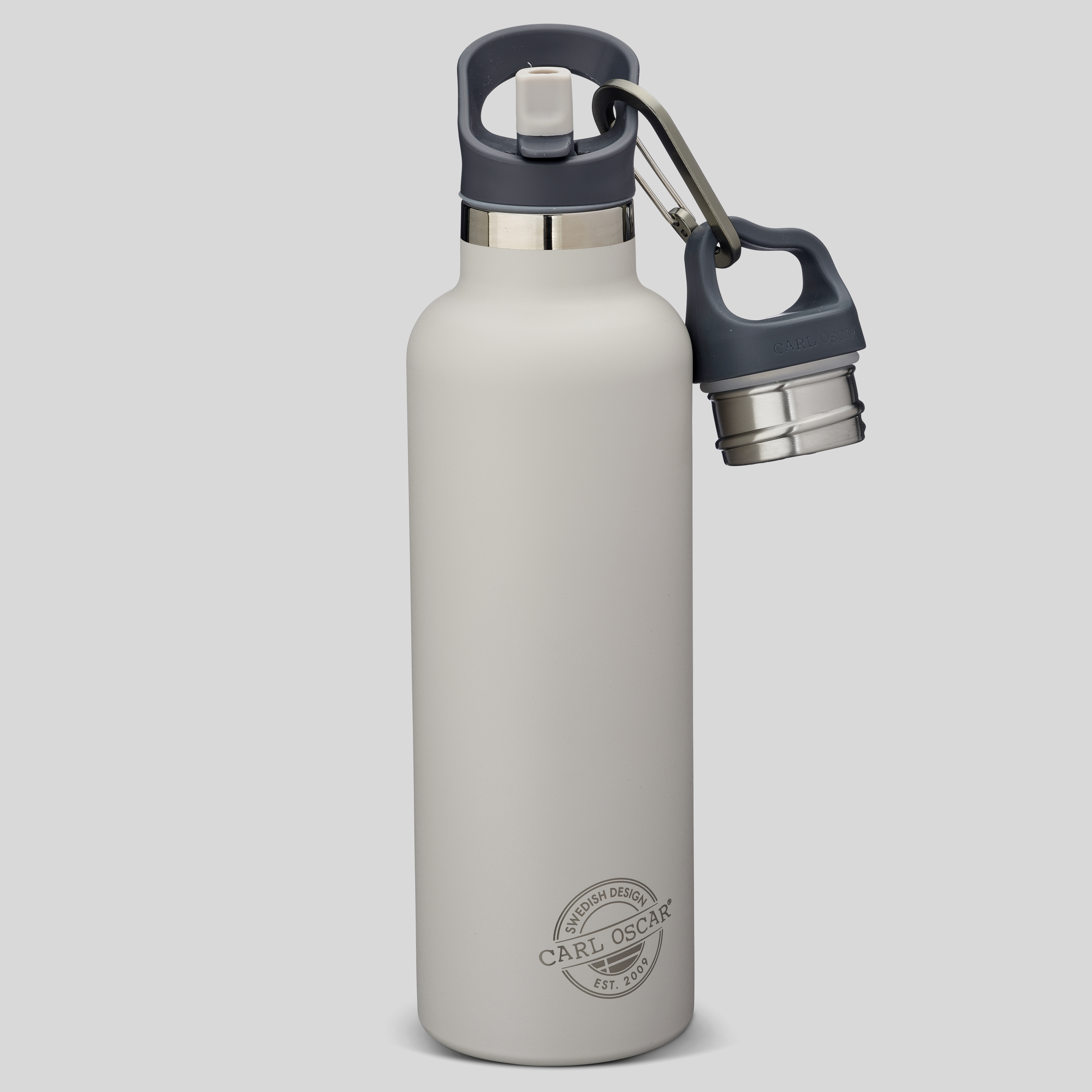 CARL OSCAR TEMPflask™ Nerezová Termoláhev 0,7l - šedá