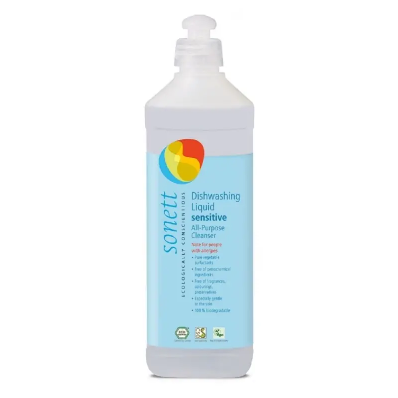 SONETT Tekutý prostředek na nádobí a univerzální čistič - Sensitive (500ml)