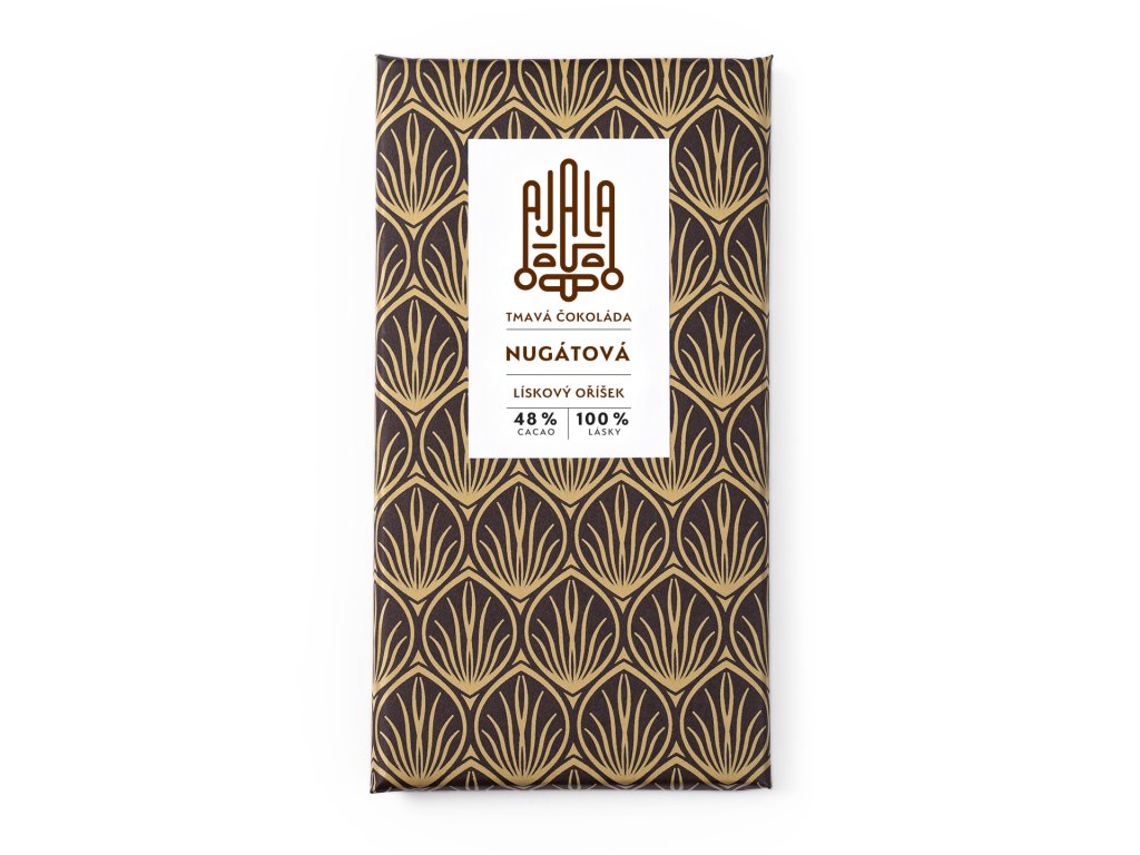AJALA CHOCOLATE Nugátová - lískový oříšek 48% Cacao (45g)