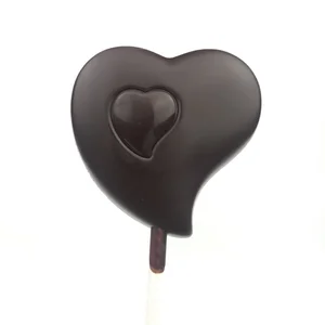 Herůfek Čokoládové lízátko "Srdce", tmavá single origin čokoláda 70% bio (20g)