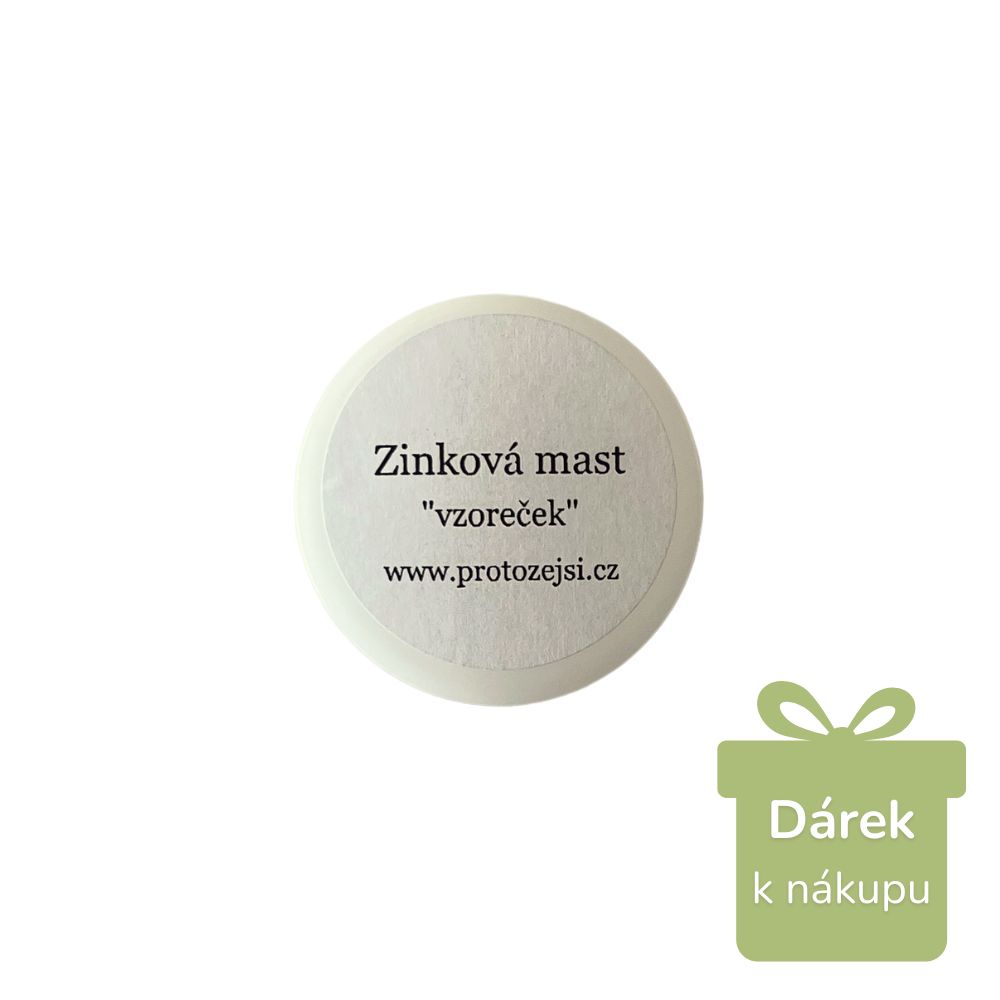 PROTOŽE JSI Zinková mast - vzorek (K OBJEDNÁVCE NAD 2500KČ)