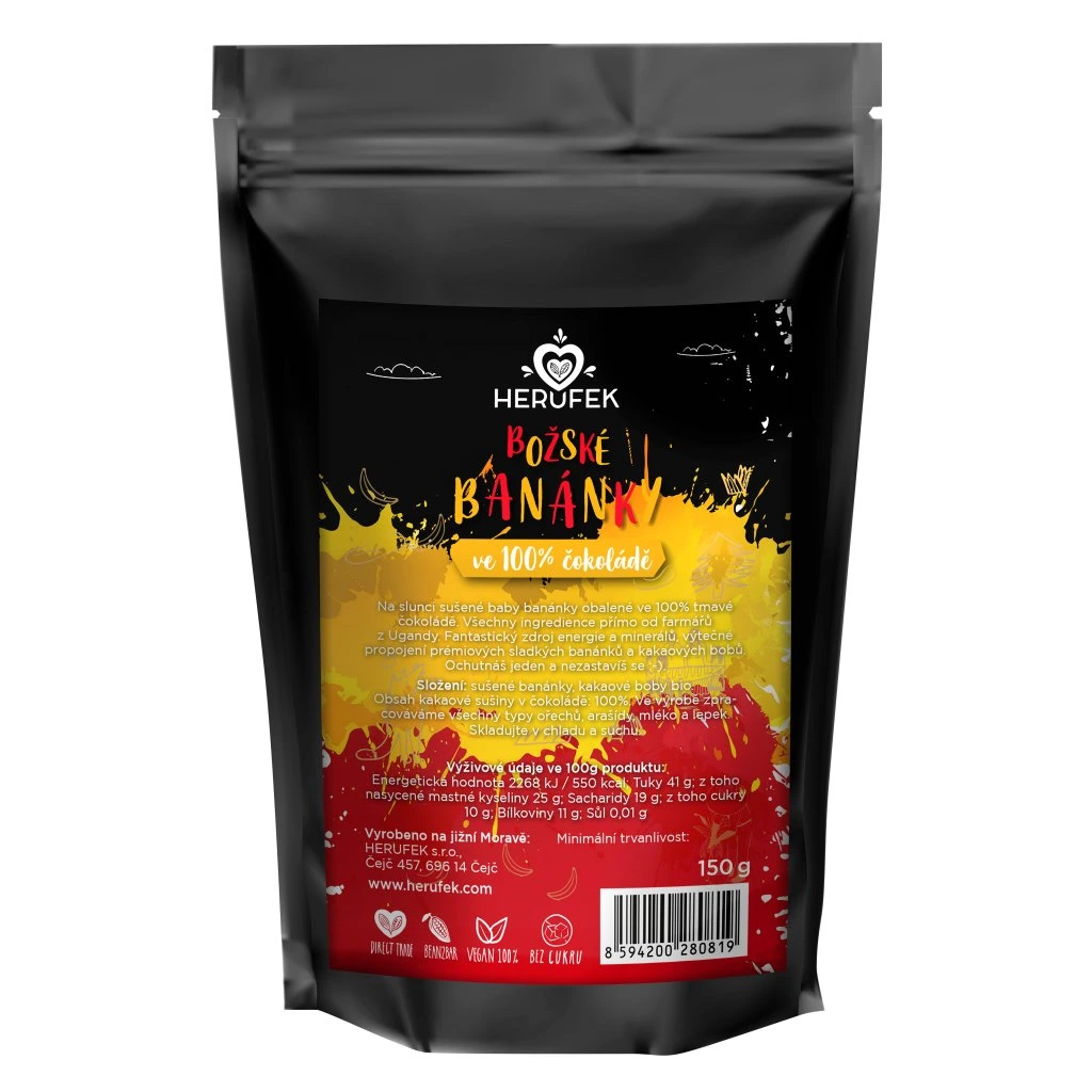 Herůfek Banánky v čokoládě, single origin Uganda (150g)