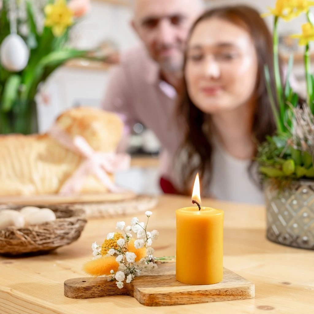 TVOJE SVÍČKA VČELÍ SVÍCE - válec (6cm)