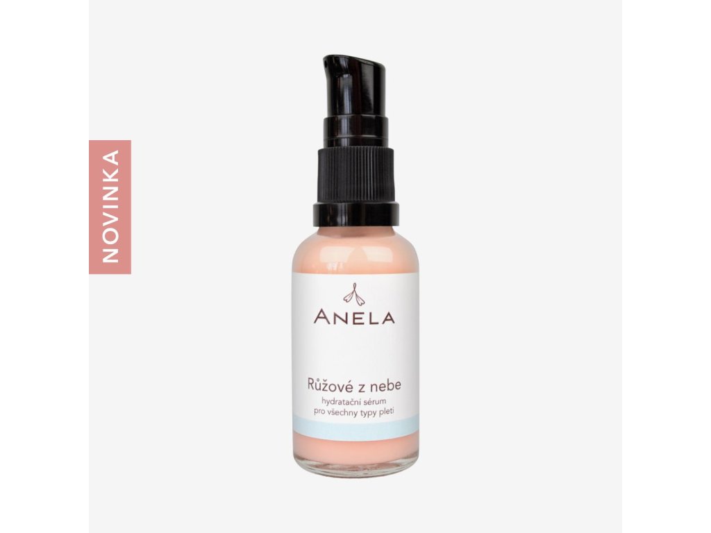 ANELA Růžové z nebe - hydratační a vyhlazující sérum s kyselinou hyaluronovou