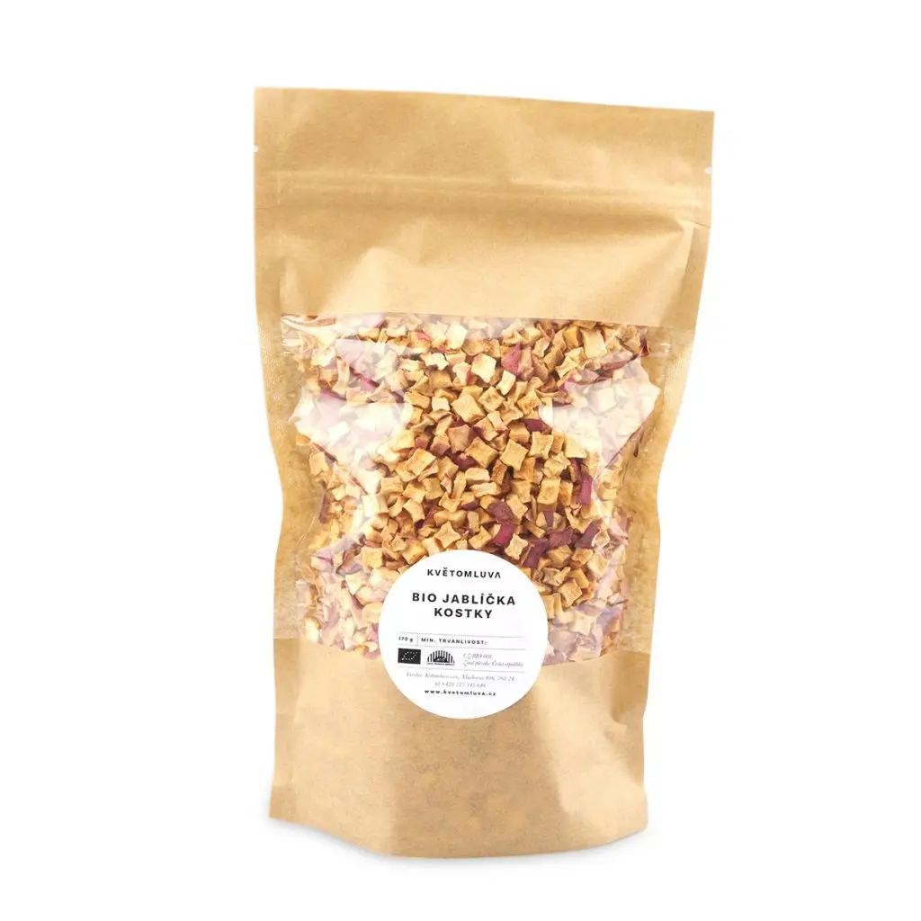 KVĚTOMLUVA BIO Jablečné kostičky (170g)