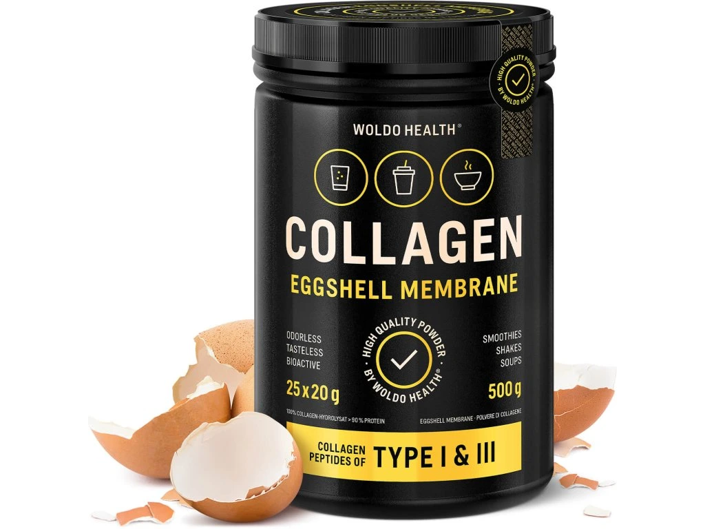 WoldoHealth® Kolagen s práškem z membrány vaječné skořápky (500g)
