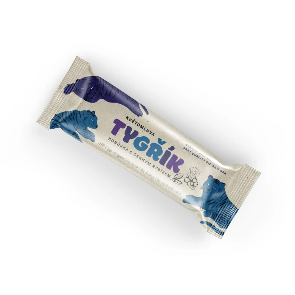 KVĚTOMLUVA TYGŘÍK - BORŮVKA S ČERNÝM RYBÍZEM, BIO (40g)