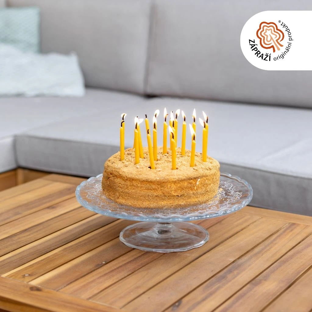 TVOJE SVÍČKA 12cm Máčené svíčky ze včelího vosku (10ks)