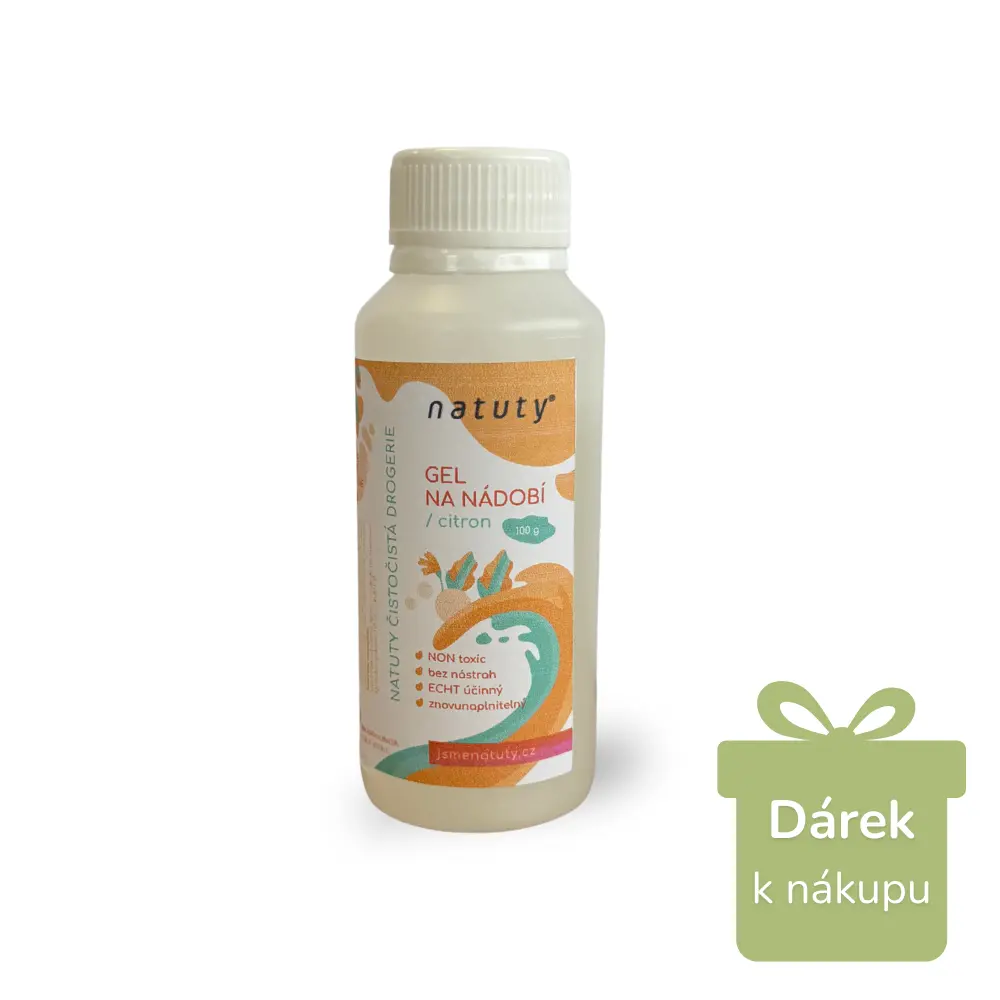 NATUTY Gel na nádobí s vůní citronu (100ml) (K OBJEDNÁVCE NAD 3500KČ)