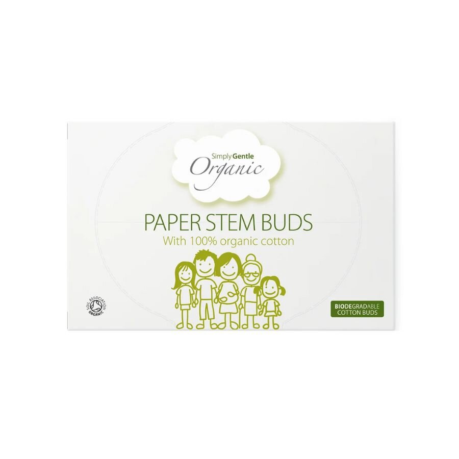 Organické vatové tyčinky Simply Gentle (200 ks)