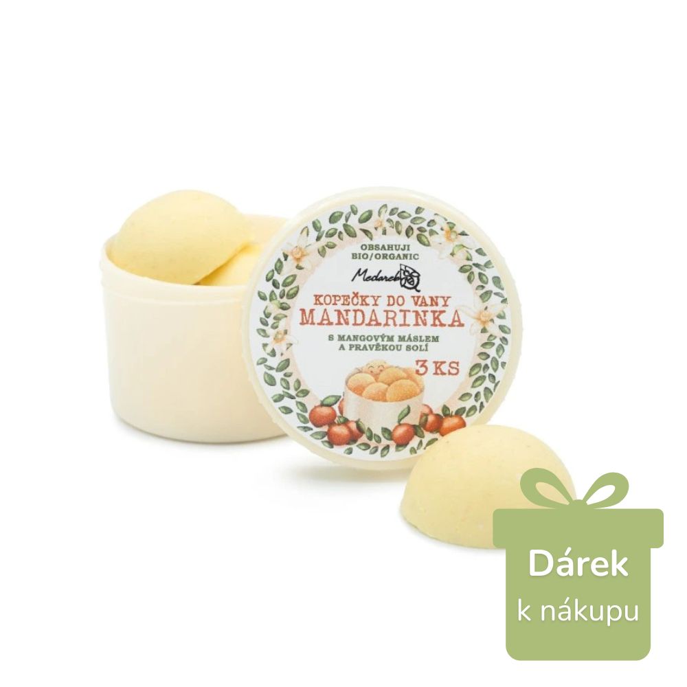 MEDAREK Kopeček do vany MANDARINKA (1ks) (K OBJEDNÁVCE NAD 2500KČ)