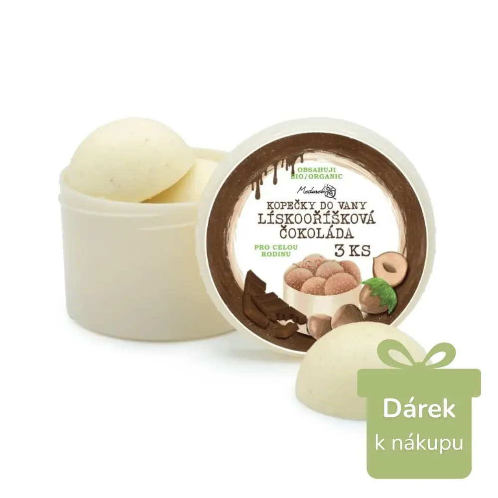 MEDAREK Kopeček do vany LÍSKOOŘÍŠKOVÁ ČOKOLÁDA - pro celou rodinu (1ks) (K OBJEDNÁVCE NAD 2500KČ)