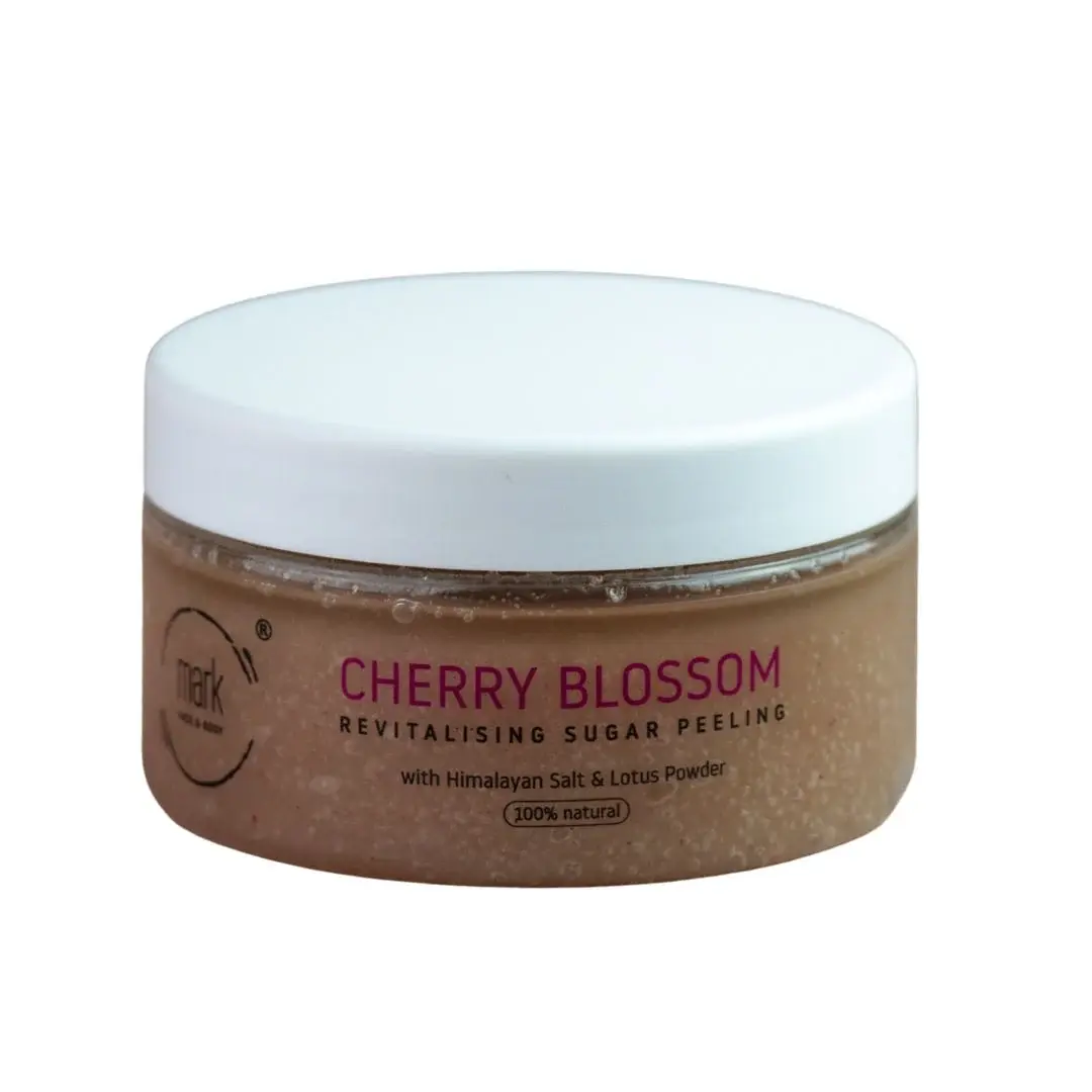 MARK Sugar scrub Cherry Blossom - s lotosovým pudrem (200ml)