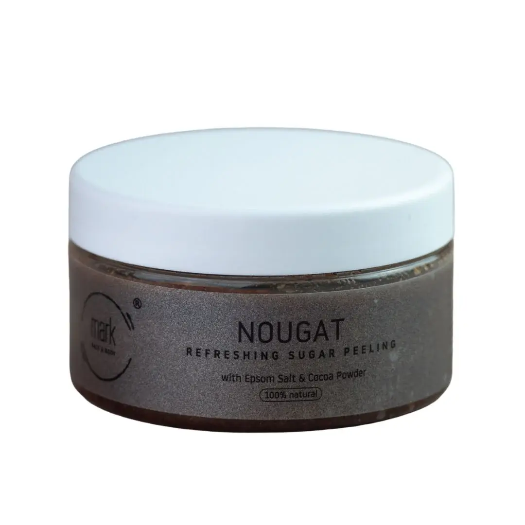MARK Sugar scrub Nougat - s organickým kakaem (200ml)