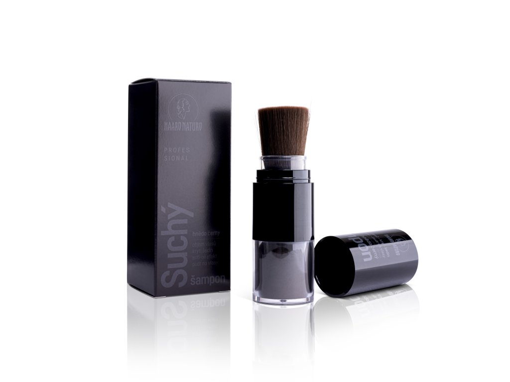 HAARO NATURO Suchý šampon HNĚDO ČERNÝ