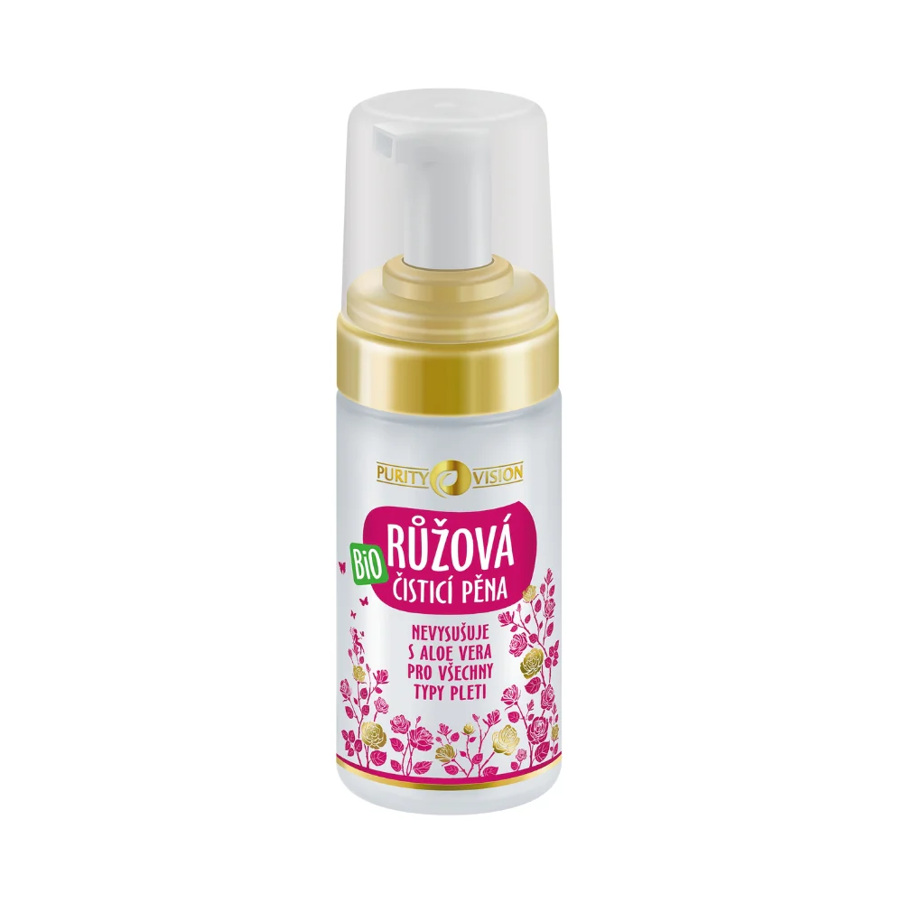 PURITY VISION Bio Růžová čisticí pěna (90ml)