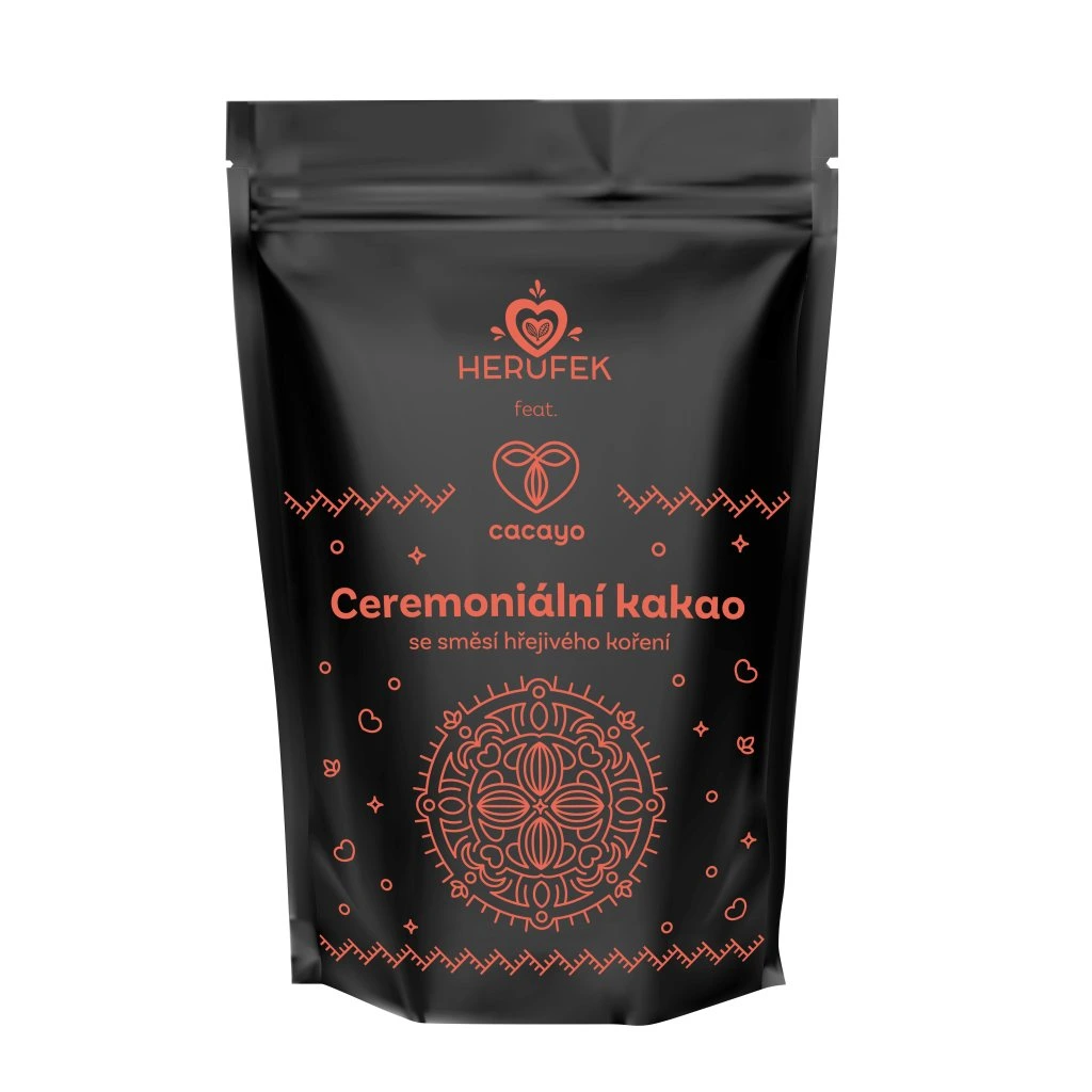 Herůfek Ceremoniální kakao se směsí hřejivého koření 100% BIO (200g)