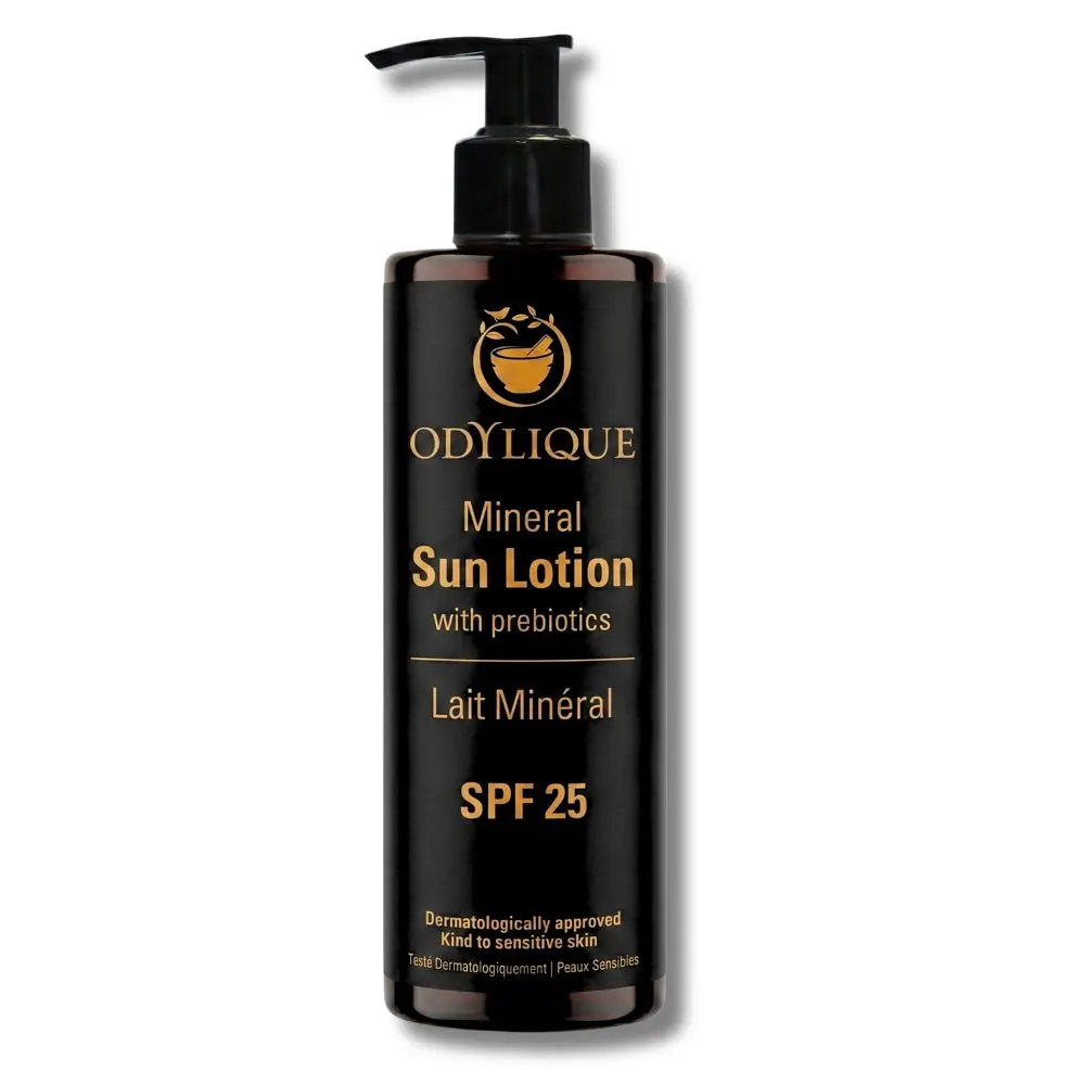 ODYLIQUE Minerální opalovací mléko SPF 25 s prebiotiky pro citlivou pokožku