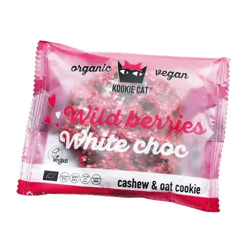 KOOKIE CAT Lesní plody a bílá čokoláda BIO (50g)